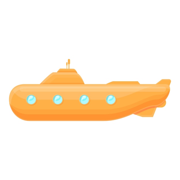 Icono de submarino de lente icono vectorial submarino de lens para diseño web aislado sobre fondo blanco