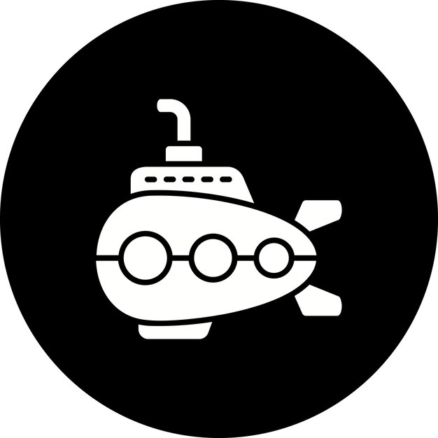 Vector icono de los submarinos