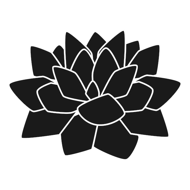 Icono suculento fresco Ilustración simple de icono vectorial suculento nuevo para diseño web aislado en fondo blanco