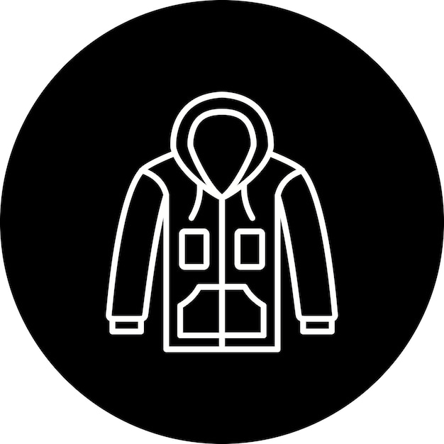 El icono de la sudadera con capucha