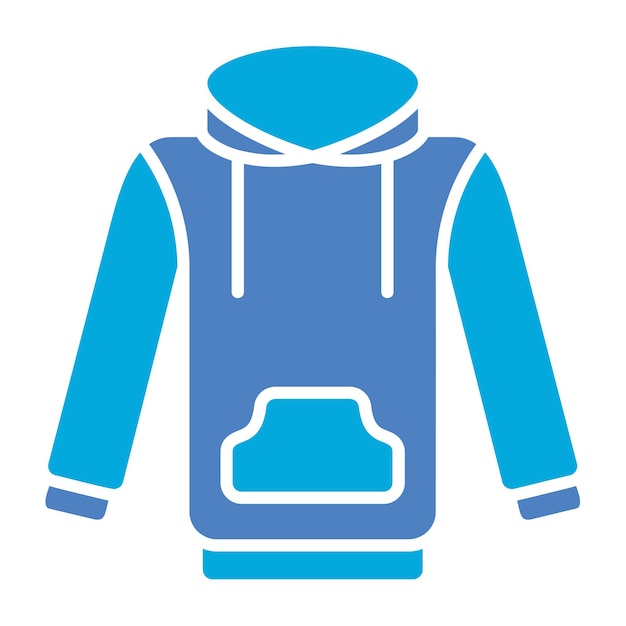 El icono de la sudadera con capucha