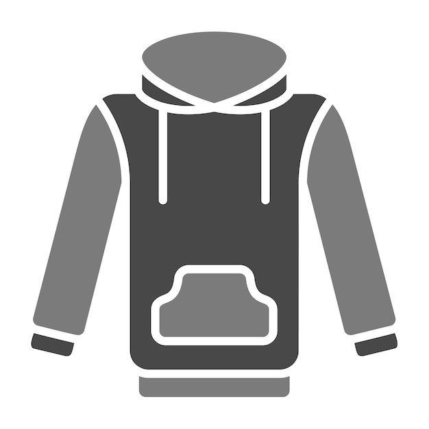 El icono de la sudadera con capucha