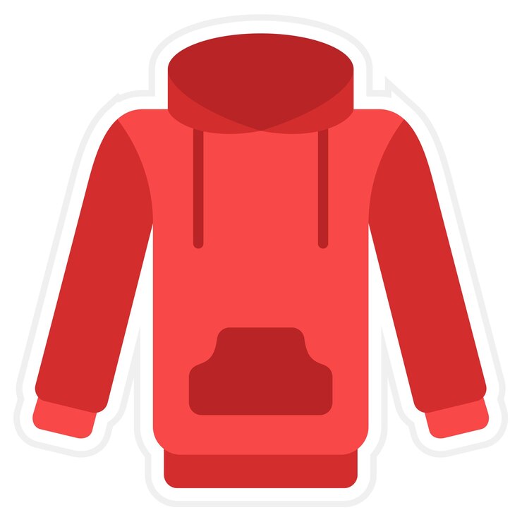 Vector el icono de la sudadera con capucha