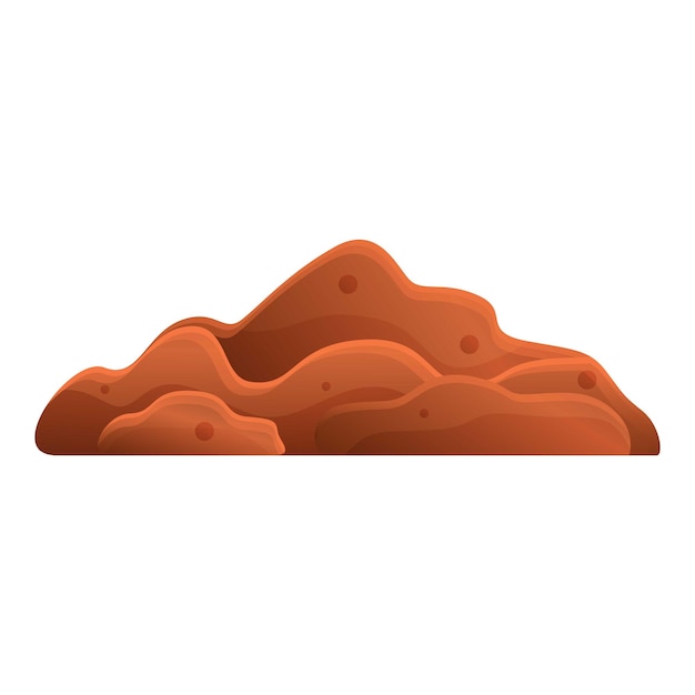 Icono de suelo fertilizante Caricatura de icono de vector de suelo fertilizante para diseño web aislado sobre fondo blanco