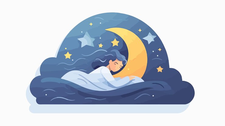 Icono de sueño de colores Vector plano aislado en fondo blanco