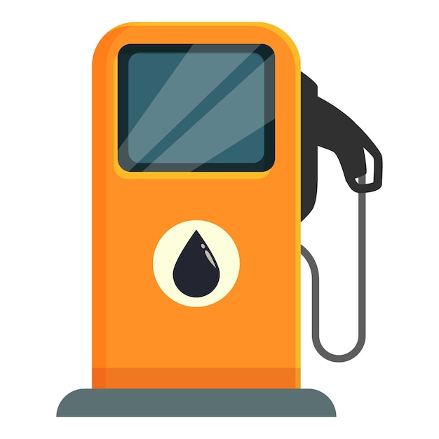 Icono de suministro de la gasolinera vector de dibujos animados Petróleo natural