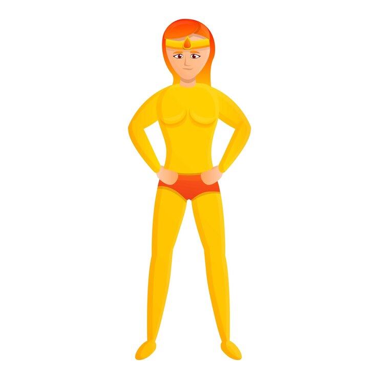 Vector icono de superhéroe mujer icono vectorial de superhéreo mujer para diseño web aislado sobre fondo blanco