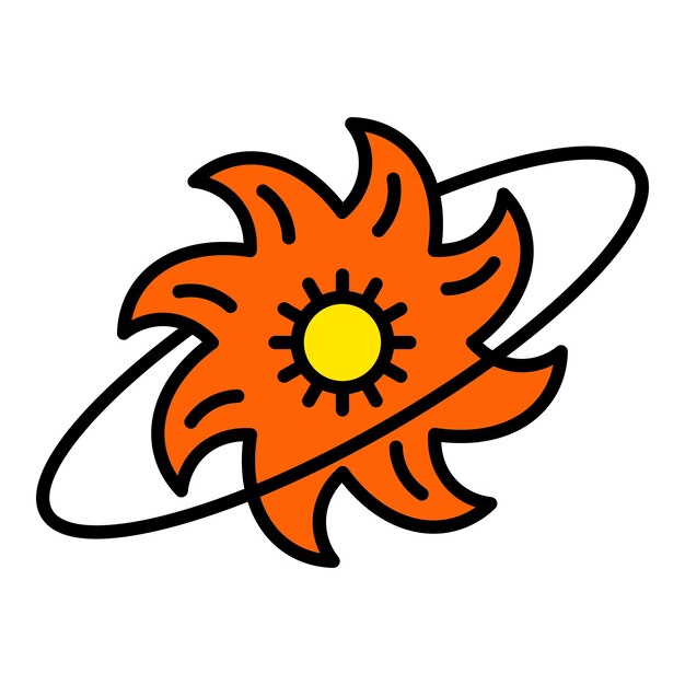 Vector icono de la supernova