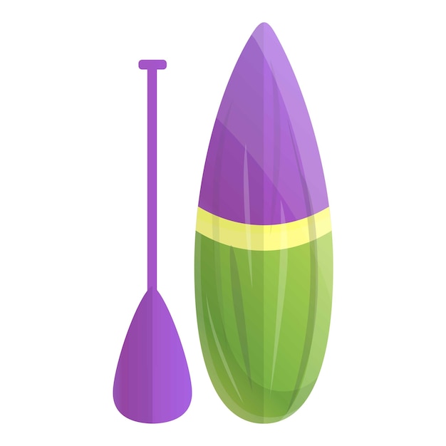 Icono de surf de engranaje sup Caricatura de icono de vector de surf de engranaje sup para diseño web aislado sobre fondo blanco