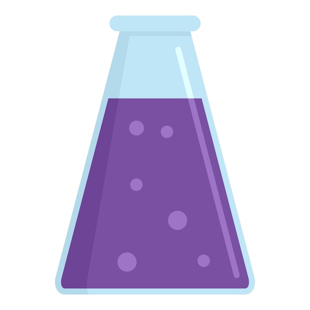 Vector icono de sustancia química violeta ilustración plana del icono de vector de sustancia química violeta para diseño web