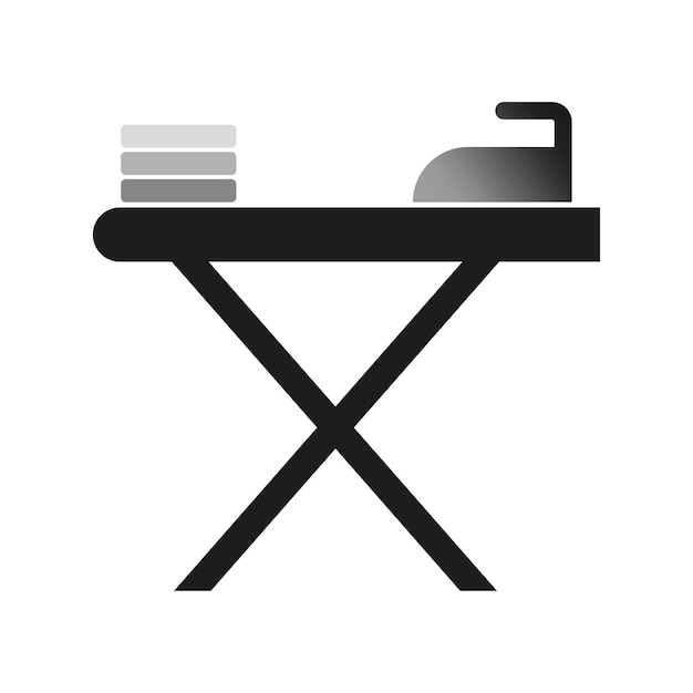 El icono de la tabla de planchar Ilustración vectorial EPS 10 Imagen de archivo