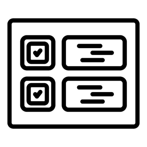 Icono de tabla de recursos humanos Contorno icono de vector de tabla de recursos humanos para diseño web aislado sobre fondo blanco