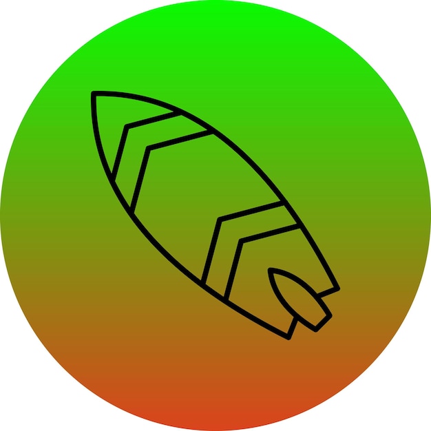El icono de la tabla de surf