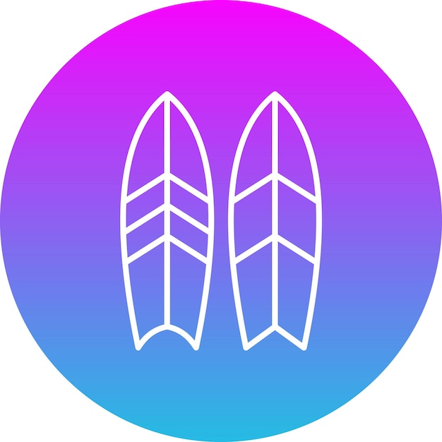 El icono de la tabla de surf