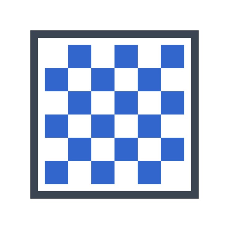 Vector icono del tablero de ajedrez