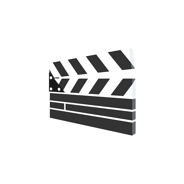 El icono del tablero de clapper diseño de ilustración vectorial