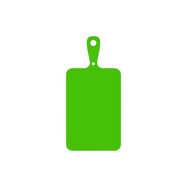 Icono de tablero de corte en fondo blanco Ilustración vectorial en estilo plano de moda
