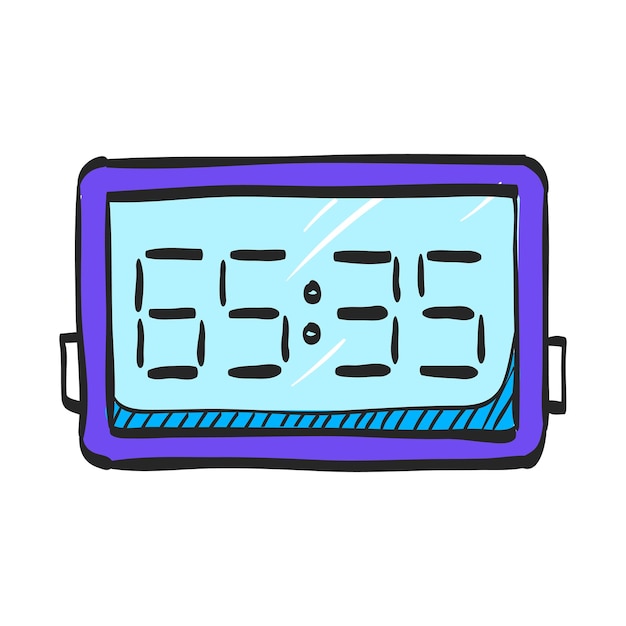 Icono de tablero de puntuación en la ilustración de vector de color dibujado a mano