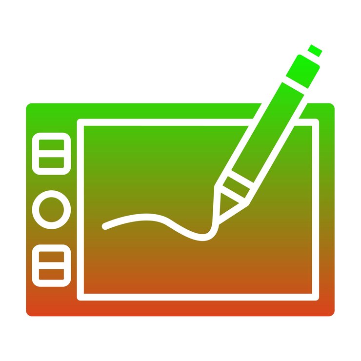 Vector icono de la tableta gráfica