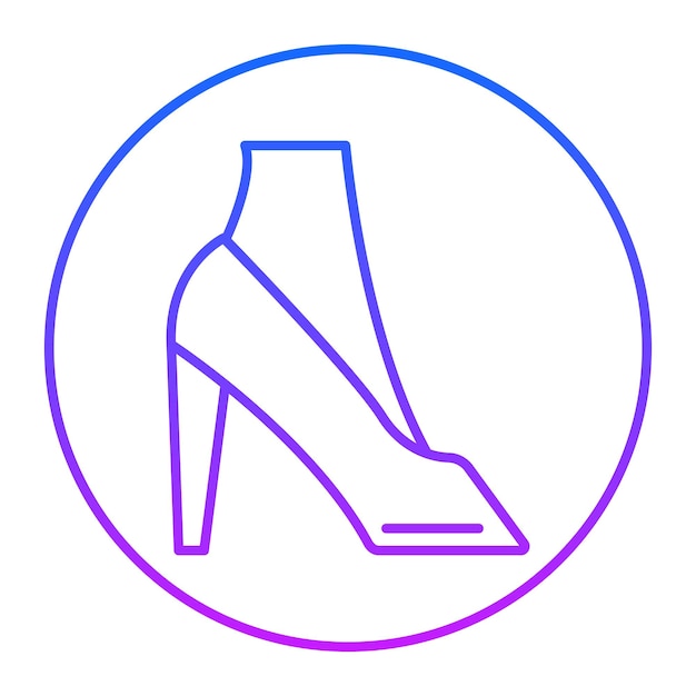 Icono de los tacones altos