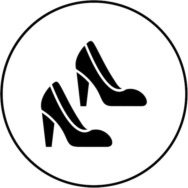 Vector icono de los tacones altos