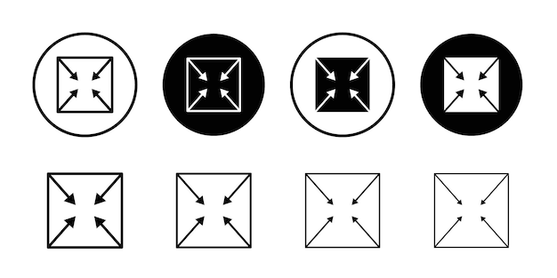 El icono de tamaño compacto es una serie de paquetes de conjunto delgado.