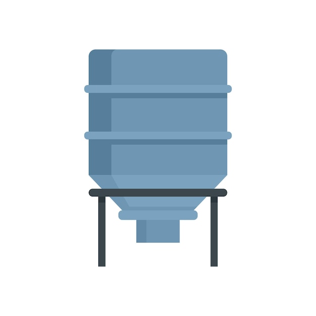 Icono de tanque de harina de pan Ilustración plana del icono vectorial del tanque de Harina de pan para diseño web