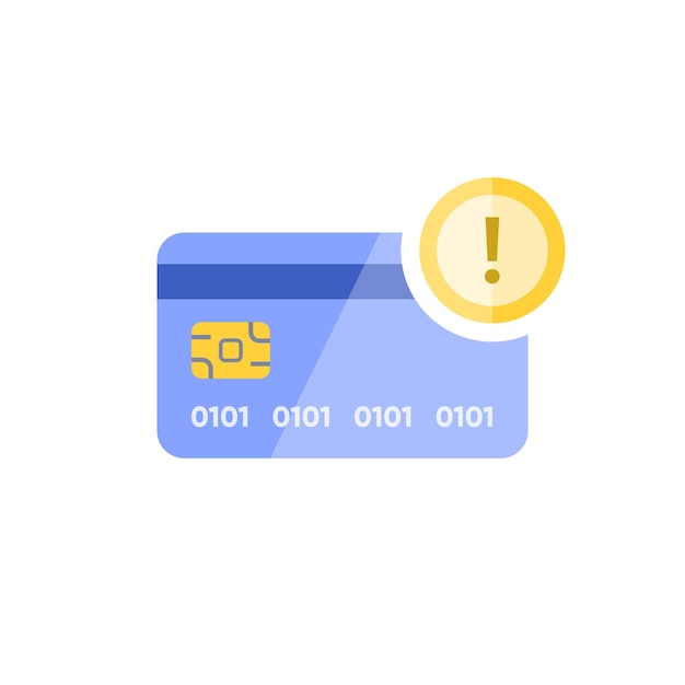 icono de tarjeta de crédito en diseño plano