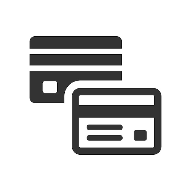 El icono de la tarjeta de crédito