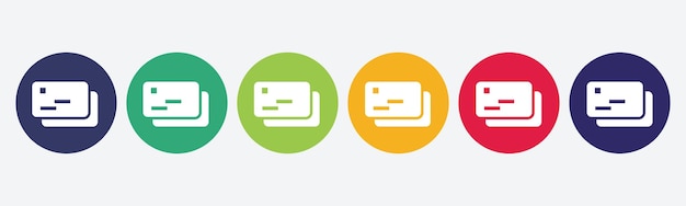 El icono de la tarjeta de crédito