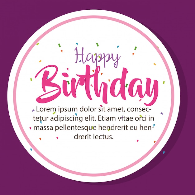 icono de tarjeta de feliz cumpleaños