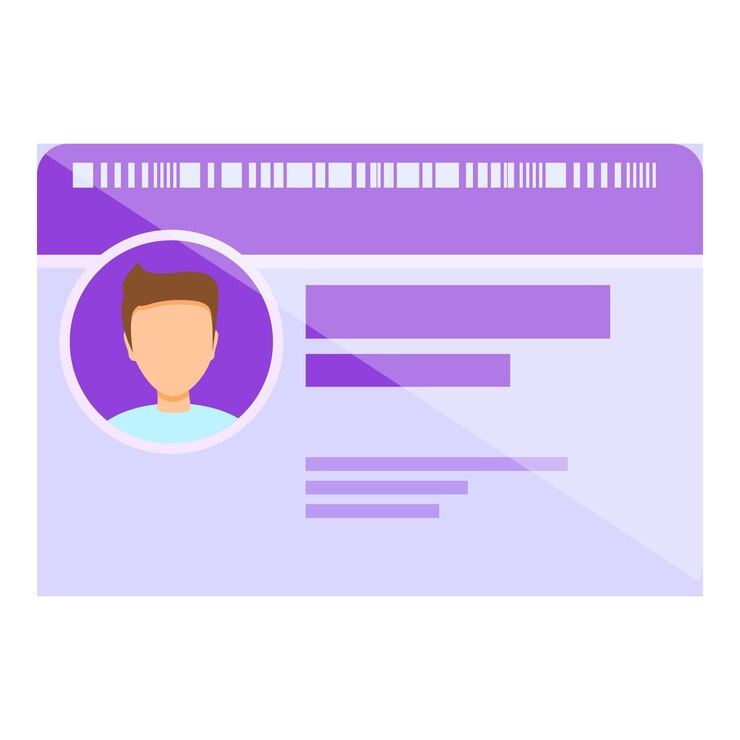 Vector icono de tarjeta de identificación vip caricatura de icono de vector de tarjeta de identificación vip para diseño web aislado sobre fondo blanco