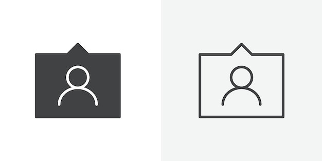 El icono de la tarjeta inferior de la gente es plano y el diseño del conjunto es simple