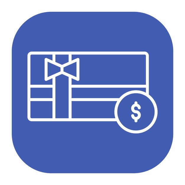El icono de la tarjeta de recompensas en efectivo