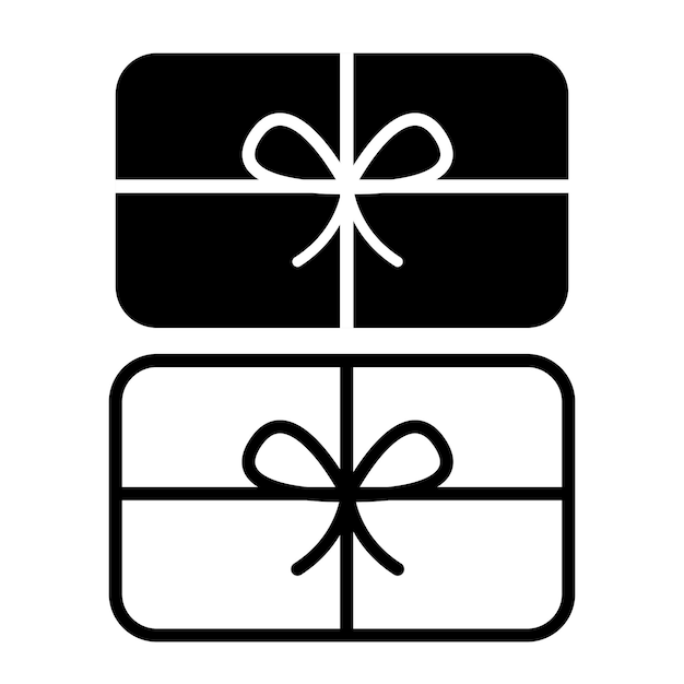 Icono de la tarjeta de regalo de compras