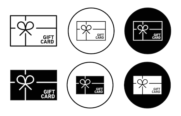 Icono de tarjeta de regalo