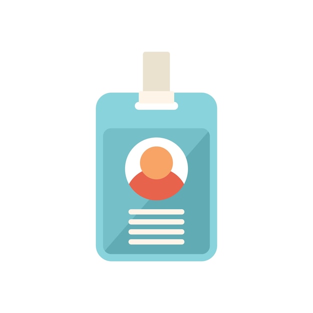 El icono de la tarjeta de trabajo es un vector plano Tiempo del evento Plan del gerente aislado