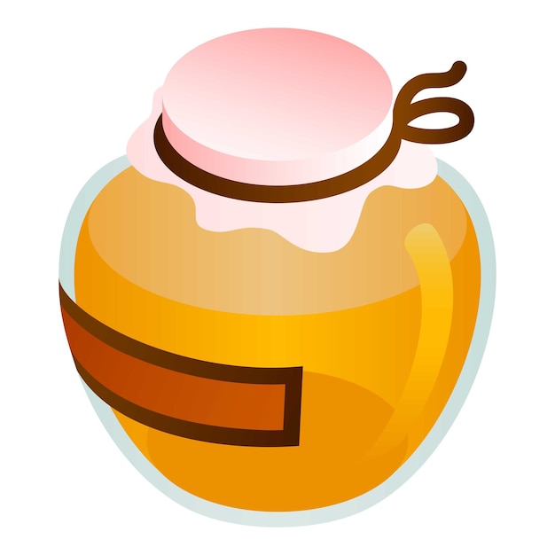 Vector icono de tarro de miel premium isométrico de icono de vector de tarro de miel premium para diseño web aislado sobre fondo blanco