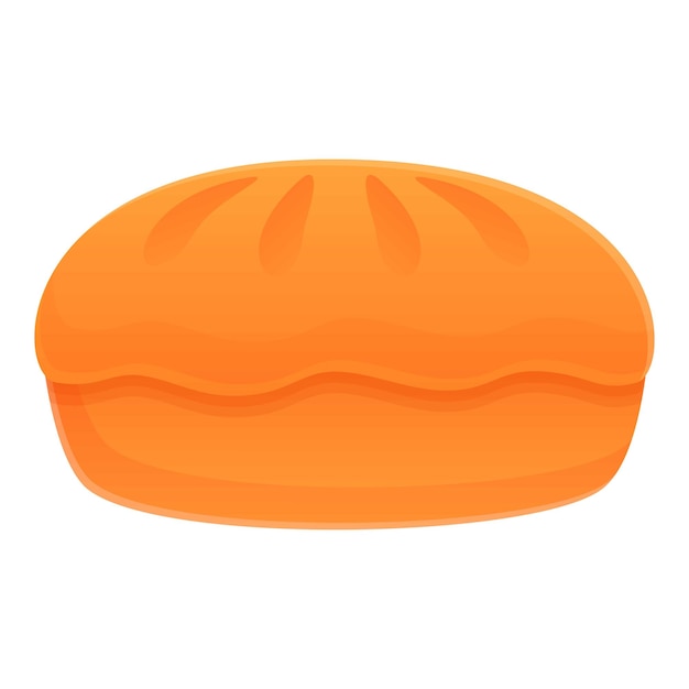 Icono de tarta de manzana. Caricatura de pastel de manzana icono vectoriales para diseño web aislado sobre fondo blanco.