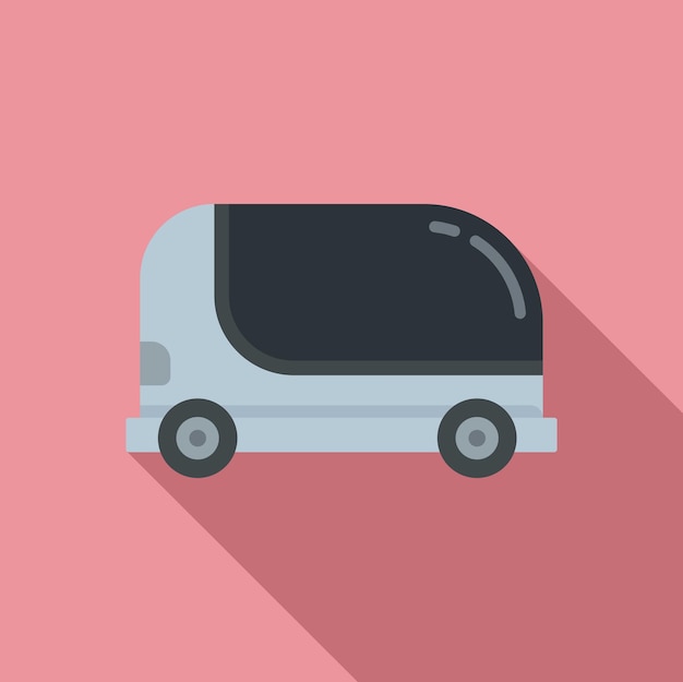 Icono de taxi no tripulado Ilustración plana del icono de vector de taxi no tripulado para diseño web