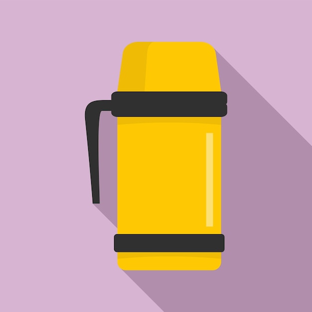 Icono de taza aislada al vacío Ilustración plana del icono de vector de taza aislada al vacío para diseño web