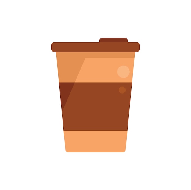 Icono de taza de café vector plano Café espresso Emoji crema aislada