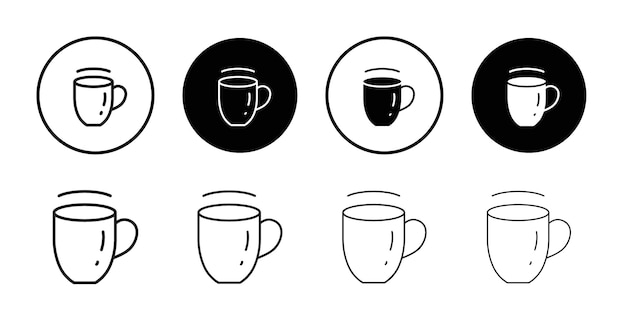 El icono de la taza del contorno establece el signo
