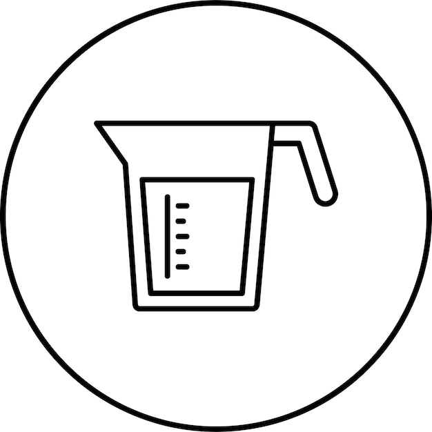 Ícono de la taza de medición