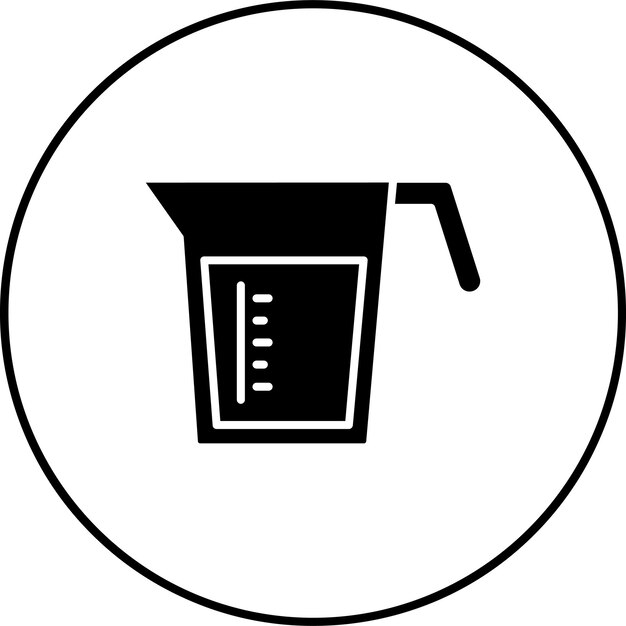 Ícono de la taza de medición