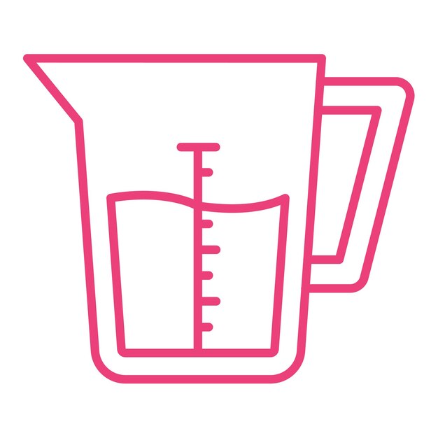 Ícono de la taza de medición