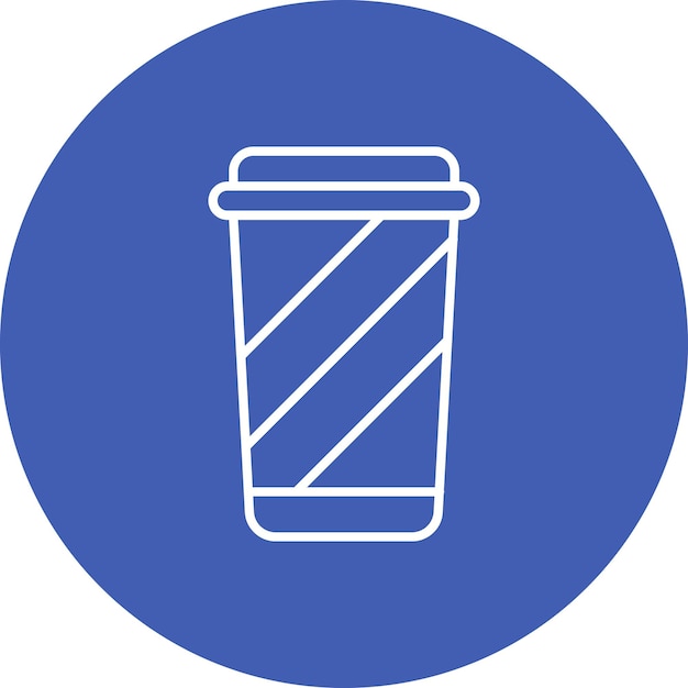 Icono de taza de plástico