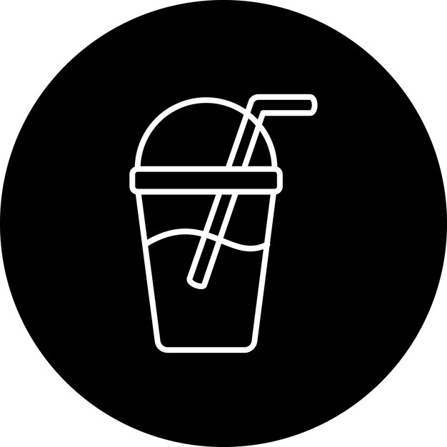 Icono de taza de plástico