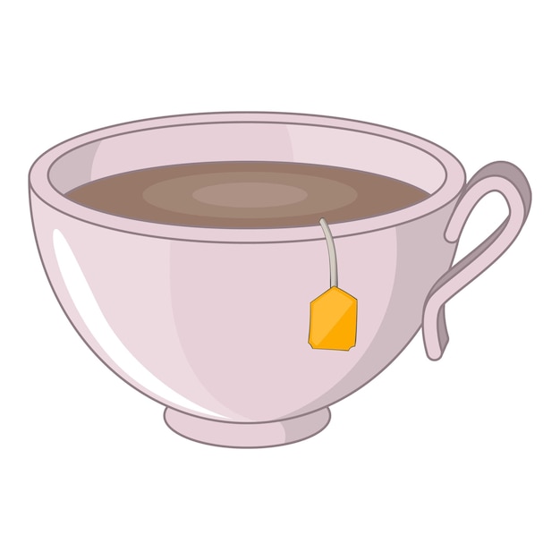 Icono de taza de té Ilustración de dibujos animados del icono vectorial de taza De té para el diseño web