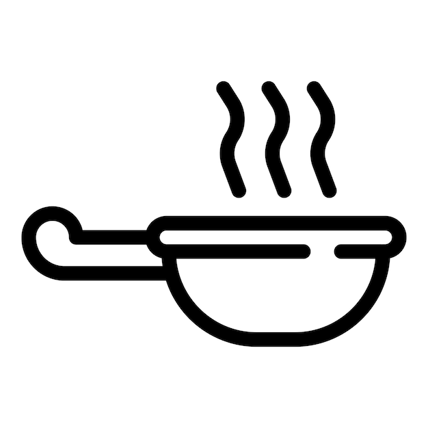 Icono de tazón de salsa de soja Contorno icono de vector de tazón de salsa de soja para diseño web aislado sobre fondo blanco